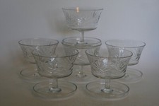 Set of 6 Fine Cut Crystal