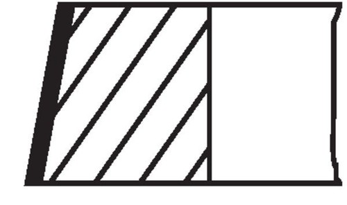 Piston ring kit fits audi - fits, 100