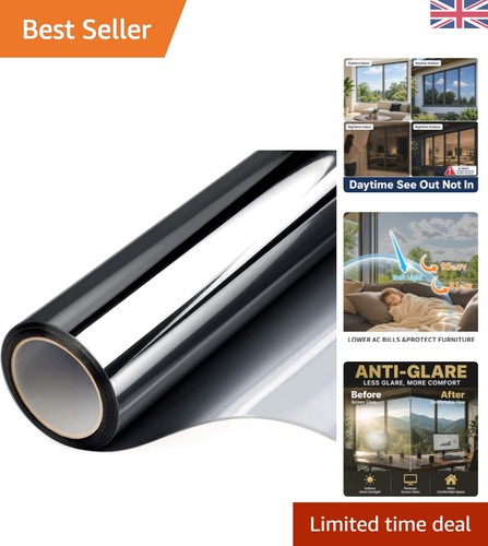 Black silver reflective - black, window