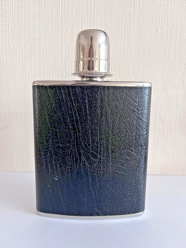 Vintage stainless steel hip - steel,