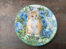 HUDSON MIDDLETON FINE BONE CHINA MINI PLATE - KITTENS - HIDE AND SEEK - Vgc