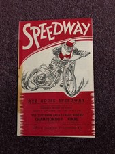 Speedway programme rye house - speedway,