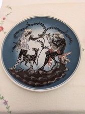 Vintage Terracotta Plate Zeus