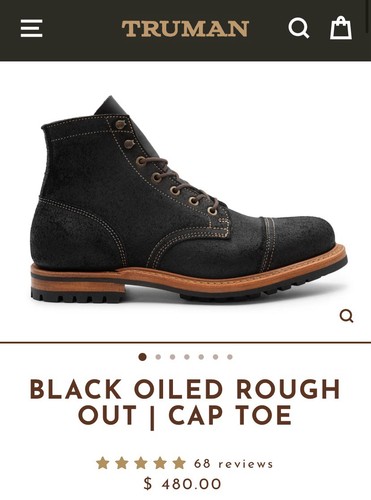 Truman 10d black oiled - 10d, rough