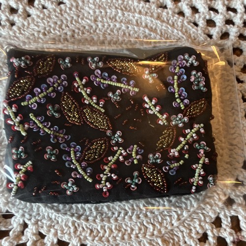 Vintage women black beaded - vintage,