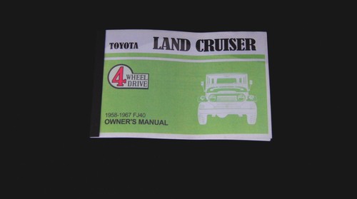 Toyota land cruiser fj40 owner - cruiser,