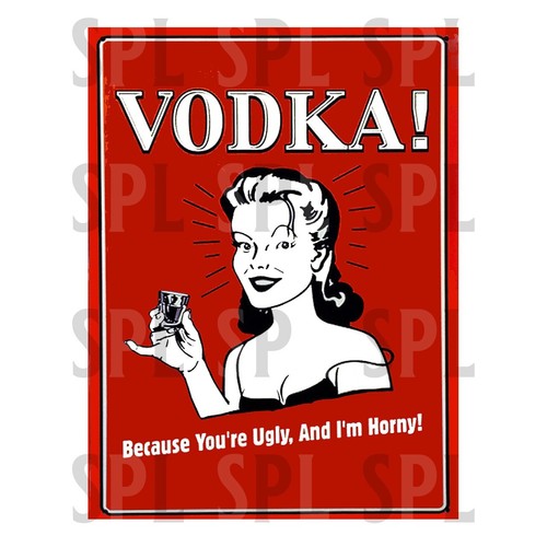 Vodka metal sign retro - metal,