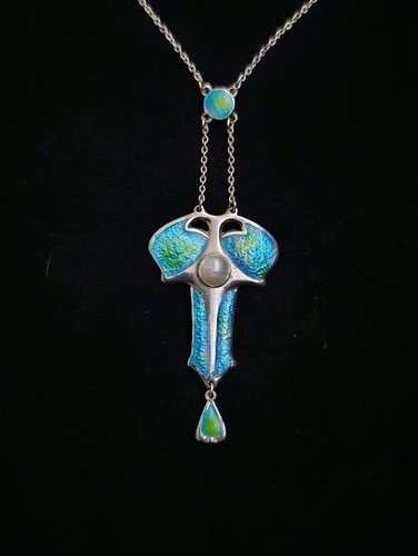 Antique silver and enamel - antique,