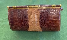 VINTAGE CROCODILE SKIN HANDBAG STYLISH CHIC VERY NICE CONDITION