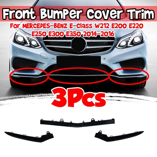 Black front bumper grille trim - front,