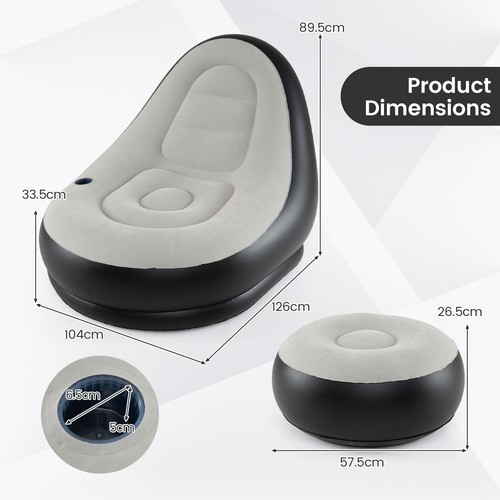 Inflatable lounge sofa with - lounge,