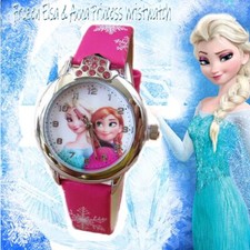 Frozen Elsa & Anna Princess Wristwatch Girl Child Watch Christmas Gift XMAS