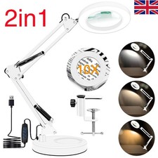 10X LED Magnifier Glass Desk