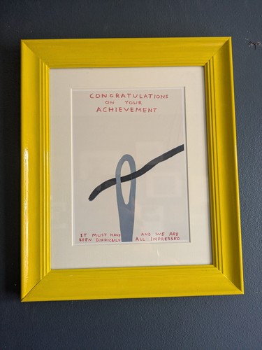 Framed david shrigley print - shrigley,