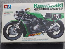 VINTAGE 1980’S,80’S TAMIYA KAWASAKI  KR1000F ENDURANCE RACER 1/12 TOY MODEL KIT.