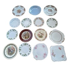 Joblot Vintage China Plates x15 Tearoom Weddings Parties Afternoon Tea Cafe