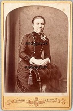 CABINET CARD LADY AT CHAIR BY