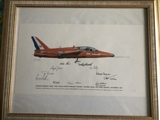 RAF RED ARROWS SIGNED SQUADRON