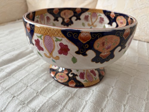 Large imari style punch - style, bowl