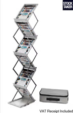 Deflecto 36100 Portable 6 Tier Shelved A4 Literature Display Stand (VAT Incl)