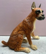 PORCELAIN DOG THE BOXER SEATED