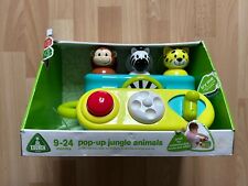 ELC Pop Up Jungle Animals Activity Toy Playset With Push, Turn & Slide Buttons