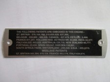 Nameplate sign Weslake Ford