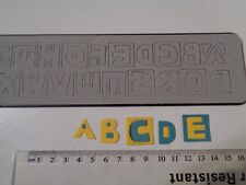 Sizzix Summer Block Alphabet Decorative Strip Rare Die Cutter