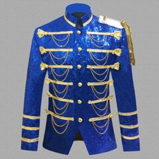 Mens Glitter Sequin Hussar