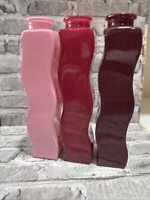 IKEA Skamt Vases 1990s, Frosted Pinks X 3, Collectible, VGC