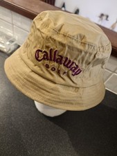 New Callaway Ladies Waterproof Golf Bucket Hat Khaki Size Large