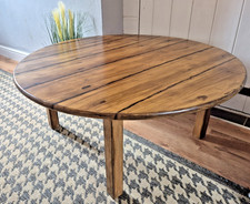 Rustic Round Solid Wood Coffee