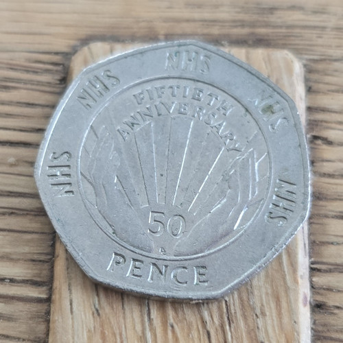 1998 british 50p coin - 50p,
