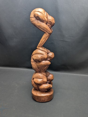 Hand carved wooden sculpture - carved,