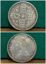 Lovely Rare 1849 Victoria Silver One Floring One Teenth of a Pound Coin A153