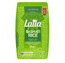 Laila Basmati Rice 2kg – Premium Aromatic Long Grain Year-End Sale