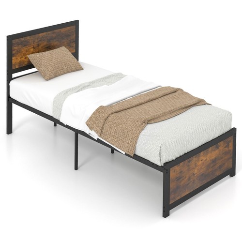 Twin size bed frame metal - size,