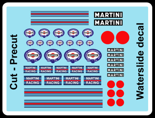 Decal martini racing - decal,