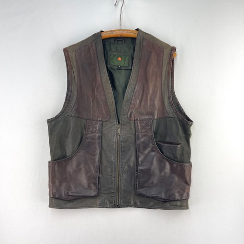 Laksen leather shooting vest - leather,