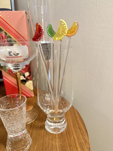 Vintage glass fruit slice - vintage,