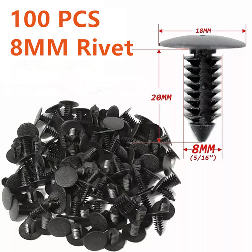 100x 8mm bumper clips - bumper,