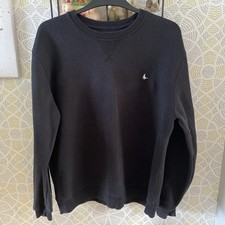 Jack Wills Crew Neck Jumper Mens Pullover Full Length Sleeve XL Black 