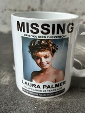 Twin Peaks Laura Palmer Missing Poster Agent Cooper TV Show David Lynch Mug.