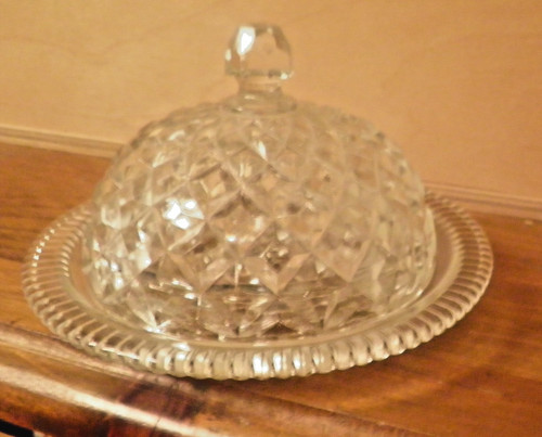 Lidded glass vintage - lidded,