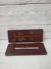 Wine Thermometer Vintage Wine Temp Gauge Bar Tool In Wooden Case. PS