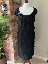 Linea Black evening Dress Size 16 Bnwt Rrp £130 Dress Occasion Ball Cruise