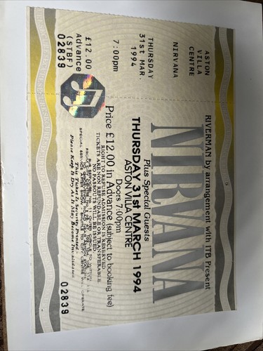 Nirvana ticket - nirvana,
