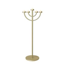 Gold 5-Arm Metal Floor Candle