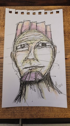 Art sketch drawing somber - art, "somber"