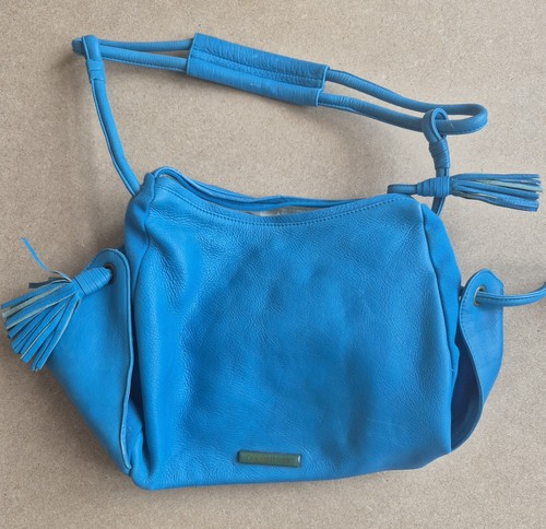 Vintage leather hand bag - leather,